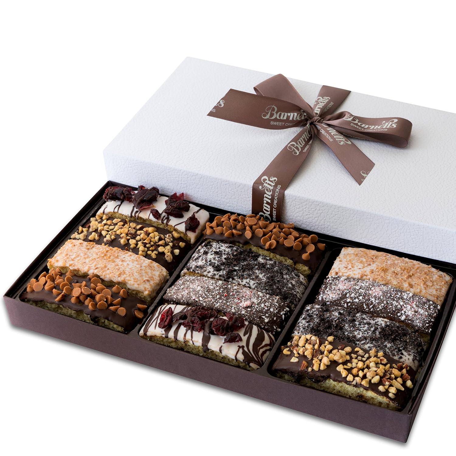 Chocolate Biscotti Gift Box, 12 Pc