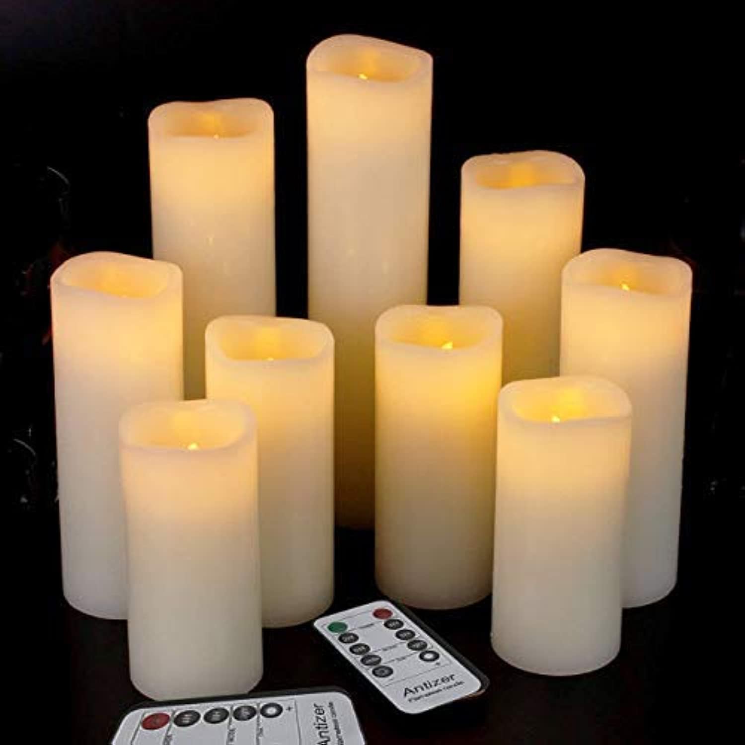 Flameless LED Candles, Pack of 9 with Remote