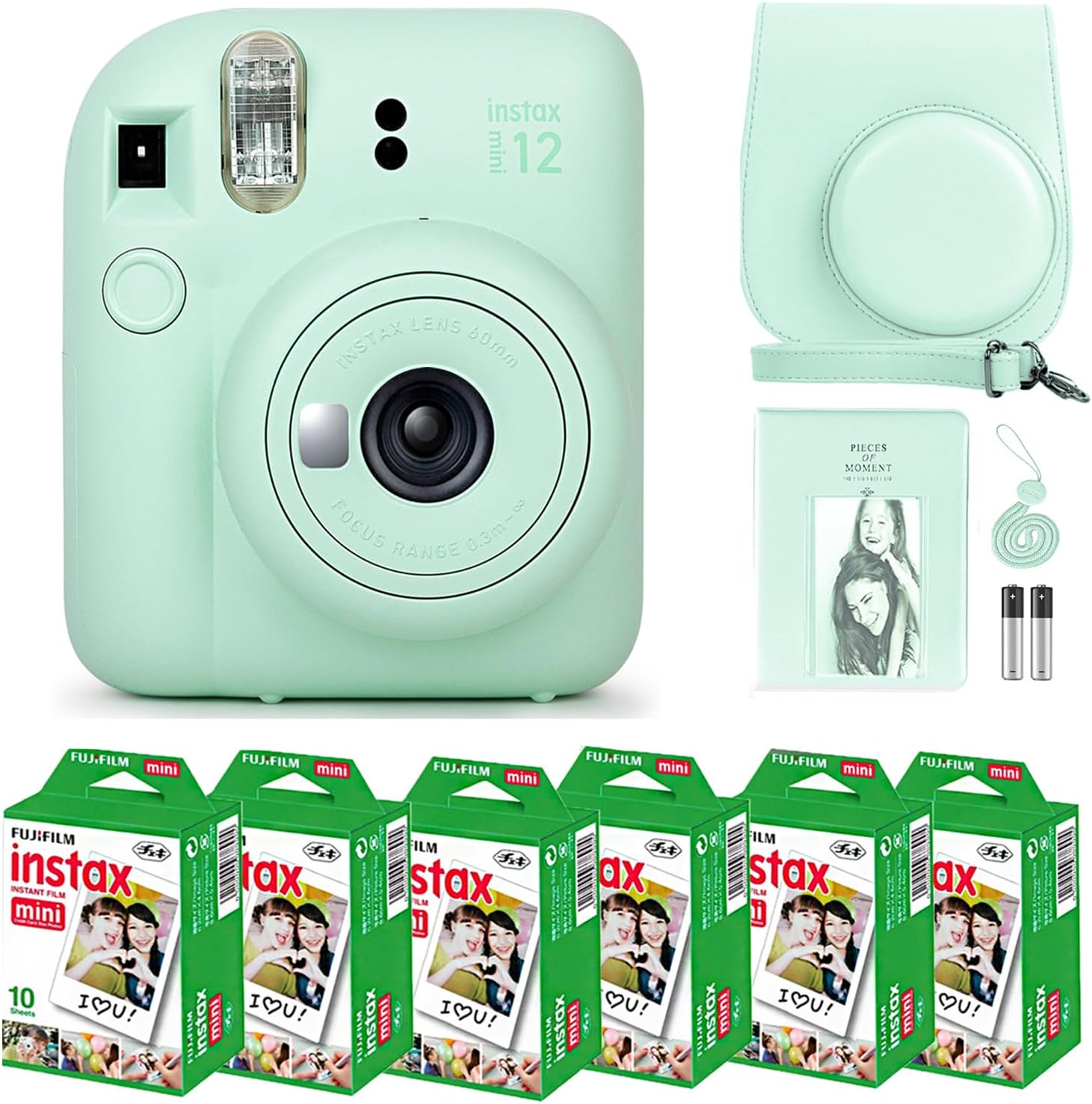 Fujifilm Instax Mini 12 Instant Camera + Film Bundle