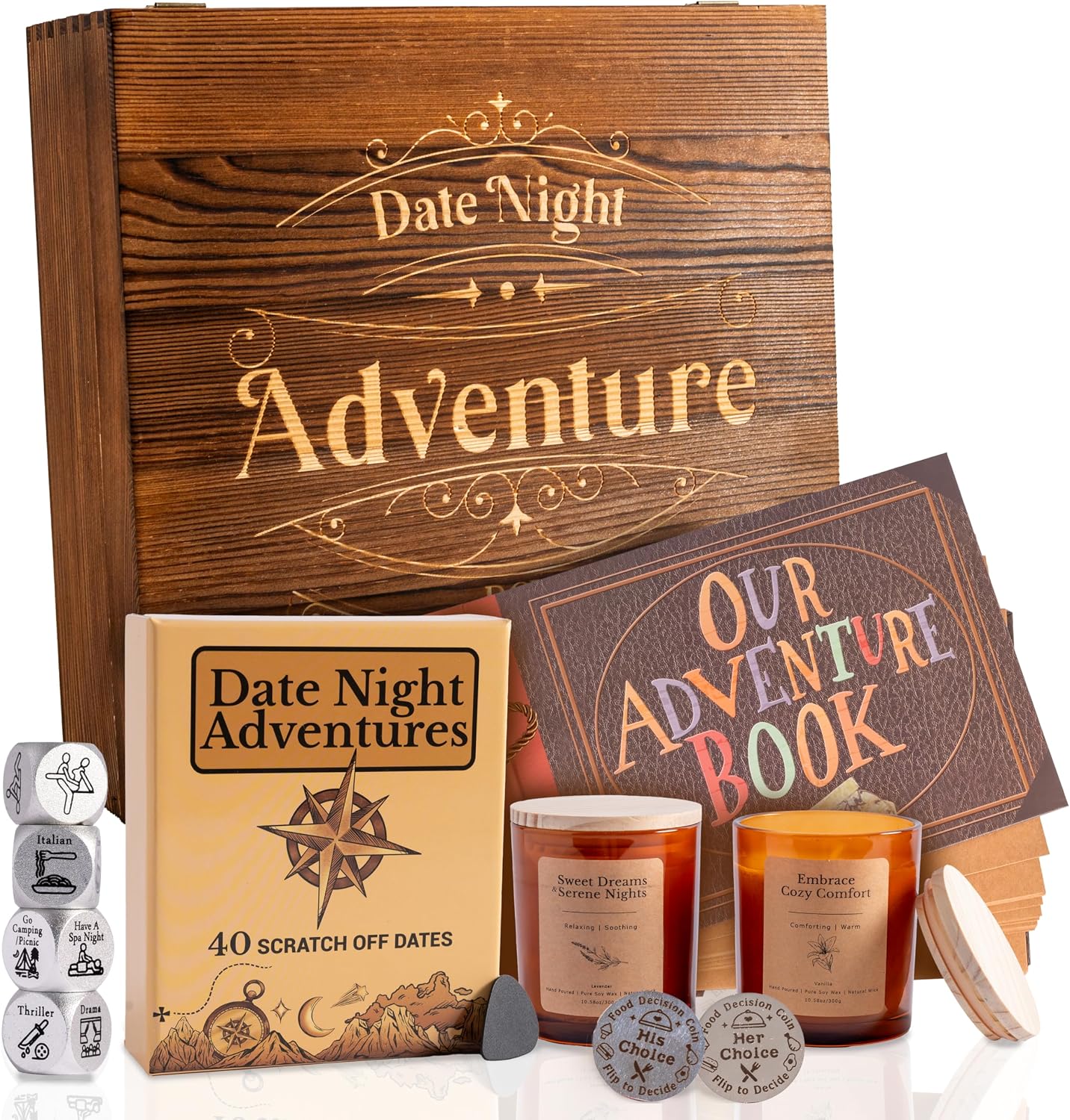 Couples Date Night Adventure Scratch-Off Gift Box