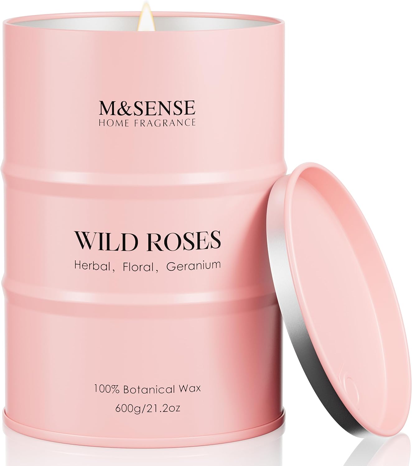 Wild Rose Large Natural Soy Candle