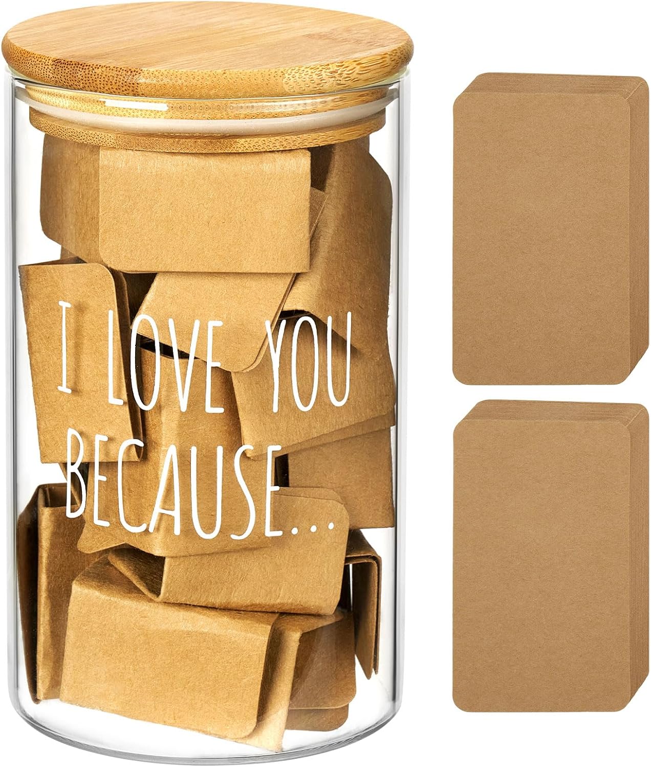 Reasons I Love You Memory Jar, 50 Notes