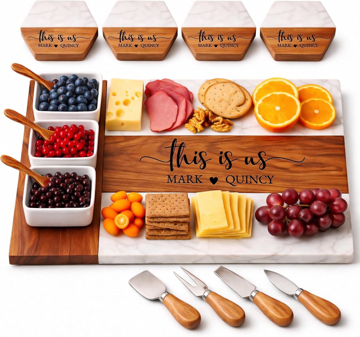 Personalized Charcuterie Board Set