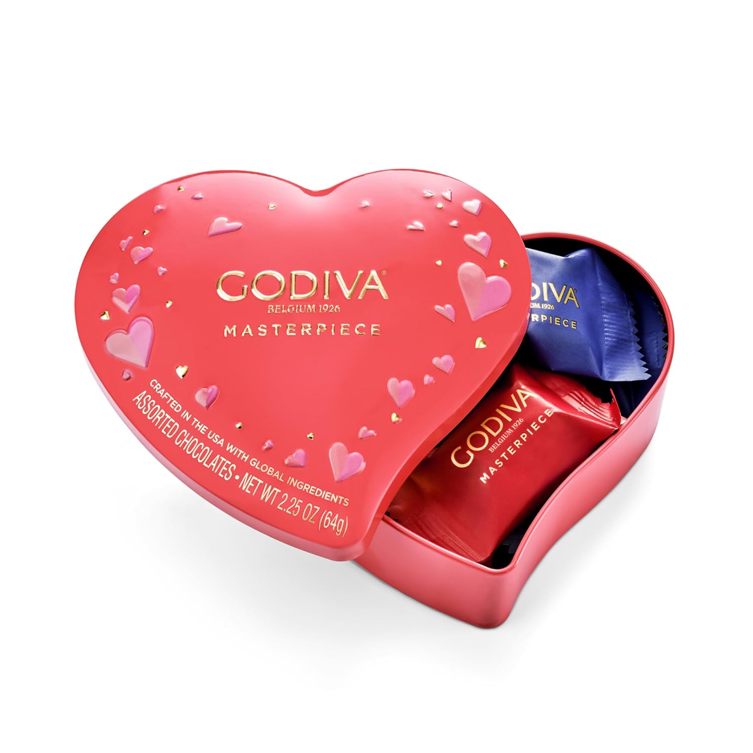 Godiva Masterpiece Heart Chocolate Gift Tin