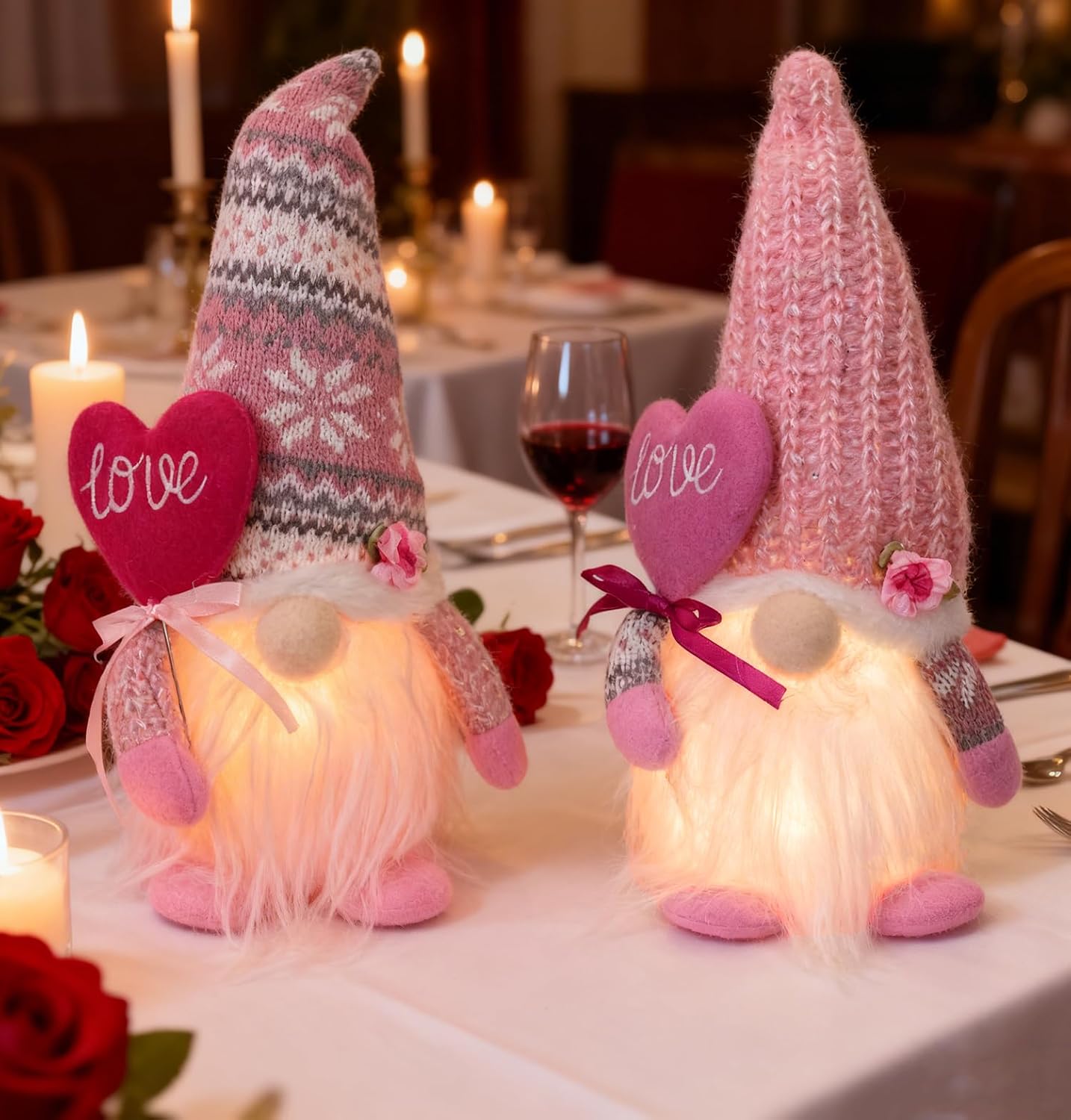 Light-Up Gnome Plush Valentine Gift