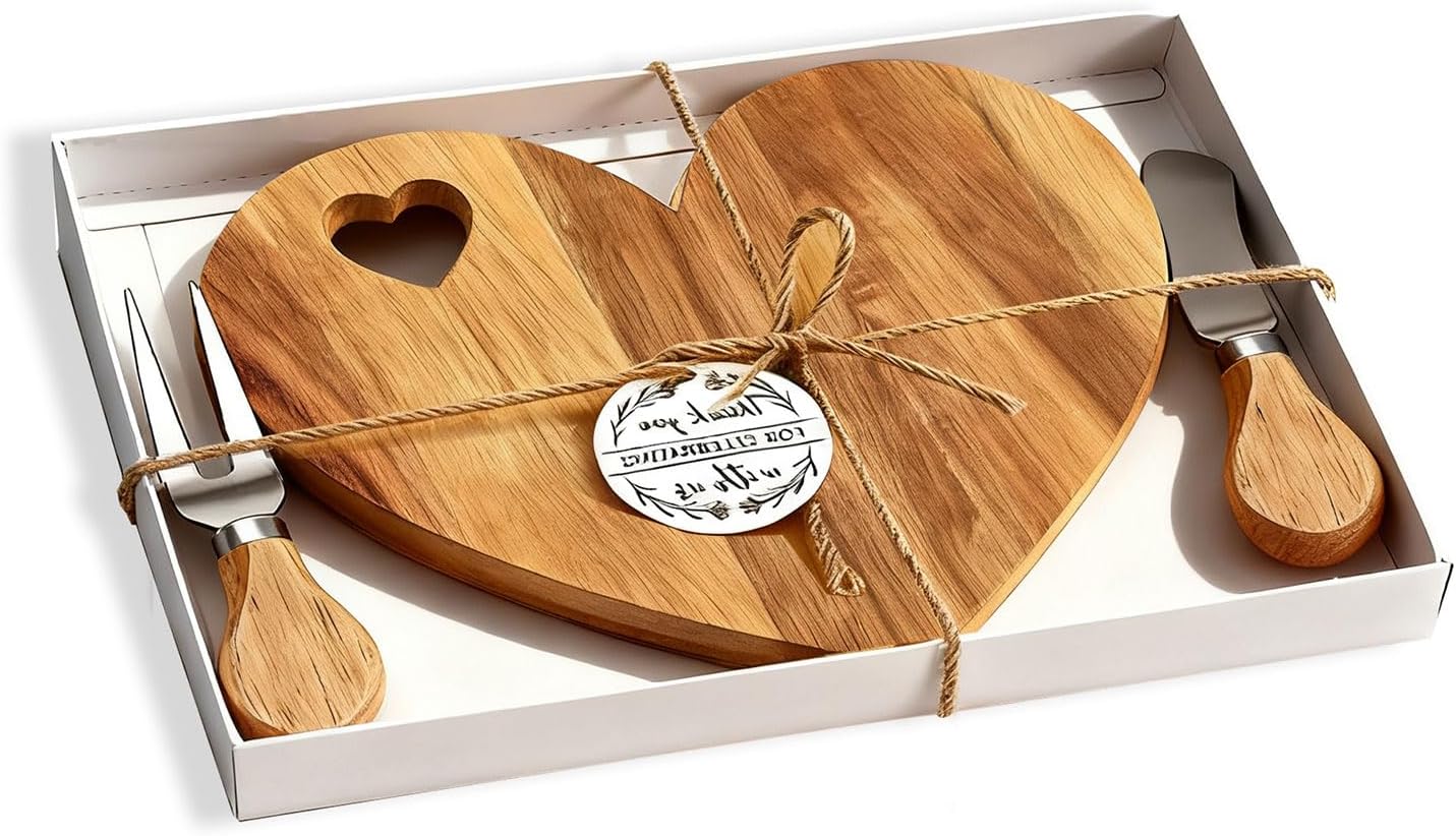 Mini Heart Shaped Charcuterie Board Set