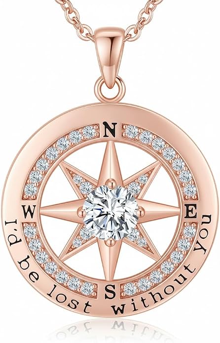 Compass Necklace for Women